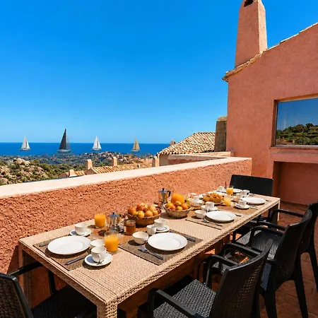 Alba Ruja Panoramic Sea View 4 With Pool Appartement Porto Cervo