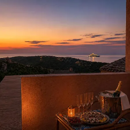 Alba Ruja Panoramic Sea View 4 With Pool Appartement Porto Cervo